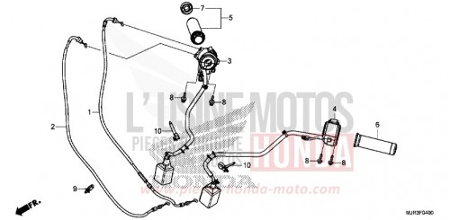 CONTACTEUR DE POIGNEE/CABLE GL1800CF de 2015